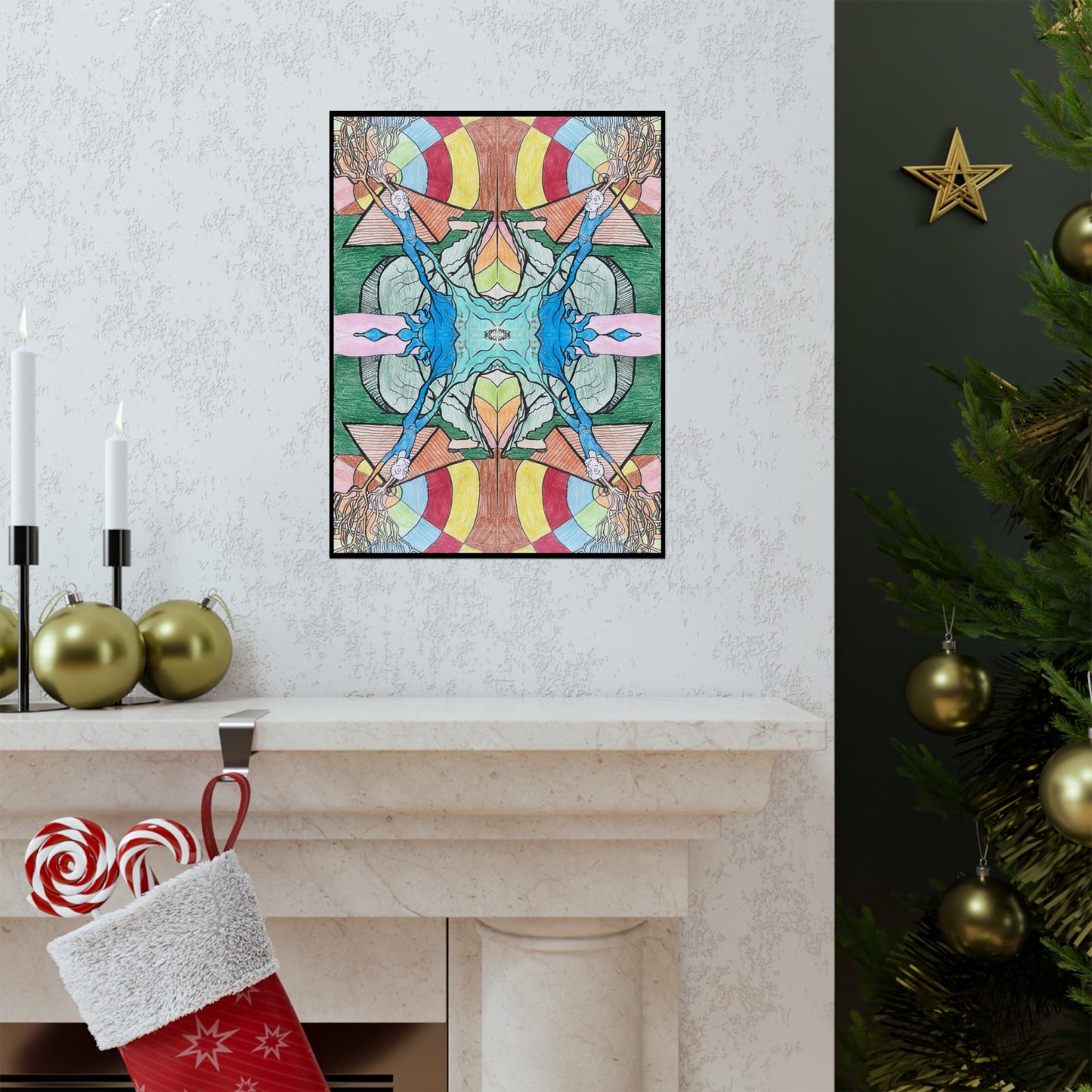 "Pyramid Stretch" Matte Vertical Posters